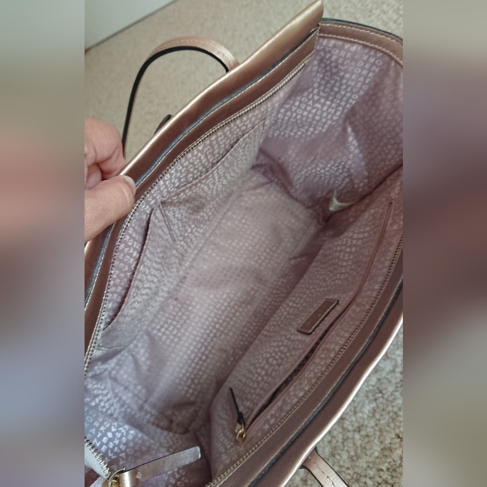 Kate Spade Sawyer Street Taden Metallic pink/rose gold large Tote Bag - Picture 13 of 16